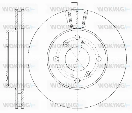 D61835.10 WOKING Тормозной диск (фото 1)