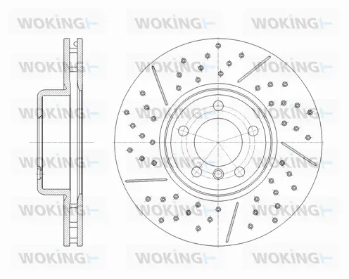 D61843.10 WOKING Тормозной диск (фото 1)
