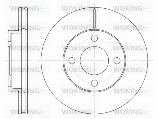 D6185.10 WOKING Тормозной диск (фото 1)