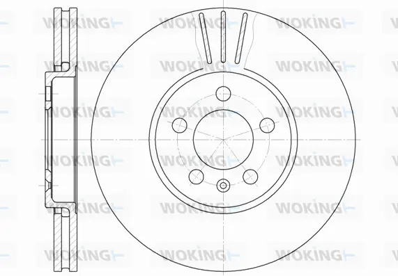 D61860.10 WOKING Тормозной диск (фото 1)
