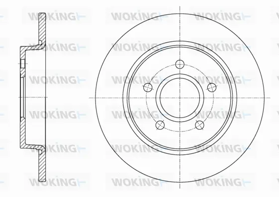 D61873.00 WOKING Тормозной диск (фото 1)