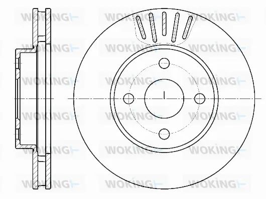 D61874.10 WOKING Тормозной диск (фото 1)