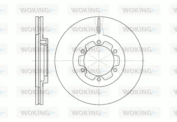 D6188.10 WOKING Тормозной диск (фото 1)