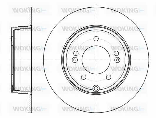 D61884.00 WOKING Тормозной диск (фото 1)
