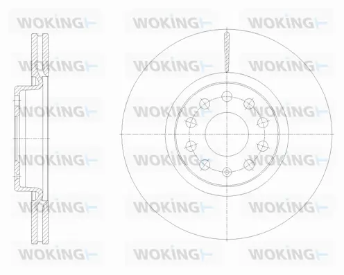 D61902.10 WOKING Тормозной диск (фото 1)