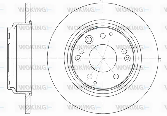 D61903.00 WOKING Тормозной диск (фото 1)