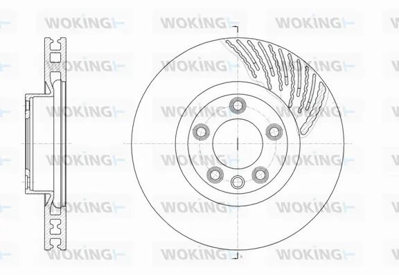 D61907.10 WOKING Тормозной диск (фото 1)