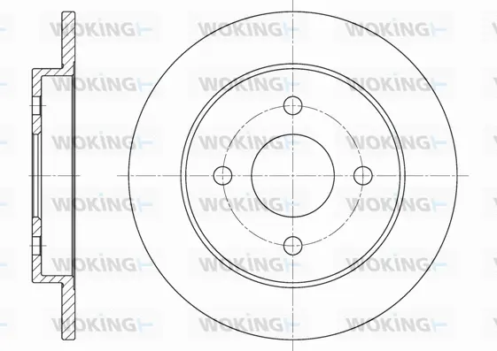 D61928.00 WOKING Тормозной диск (фото 1)