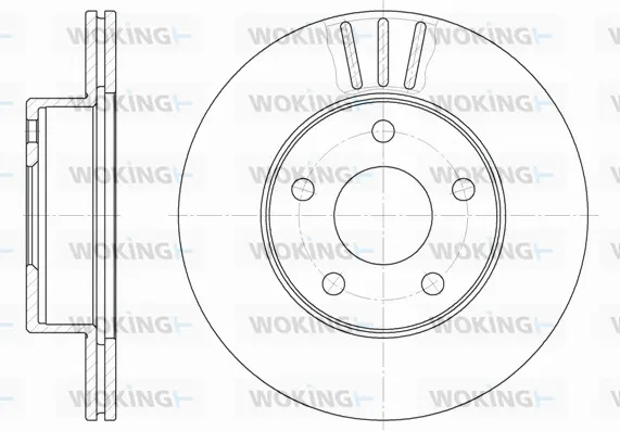 D61932.10 WOKING Тормозной диск (фото 1)