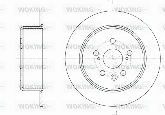 D61934.00 WOKING Тормозной диск (фото 1)