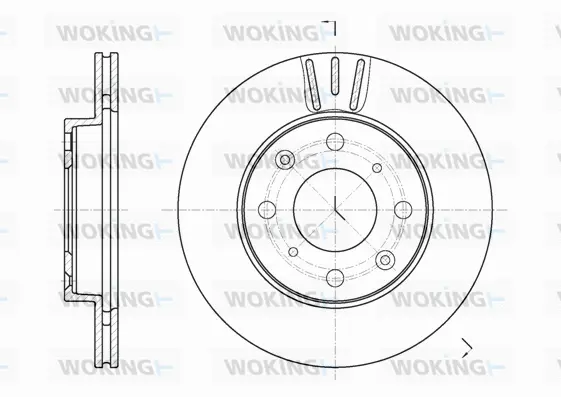 D61951.10 WOKING Тормозной диск (фото 1)