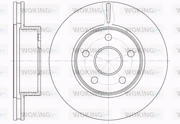 D61967.10 WOKING Тормозной диск (фото 1)