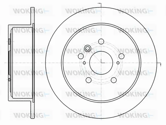 D61969.00 WOKING Тормозной диск (фото 1)