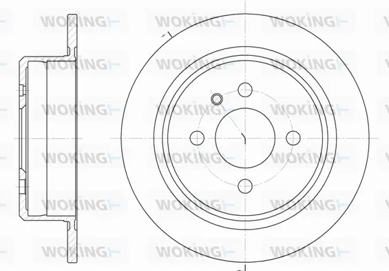 D6197.00 WOKING Тормозной диск (фото 1)