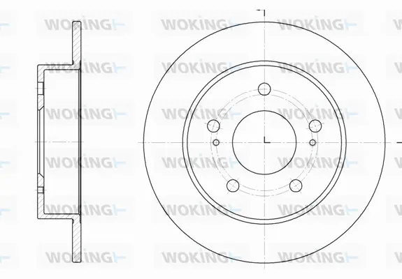 D61979.00 WOKING Тормозной диск (фото 1)