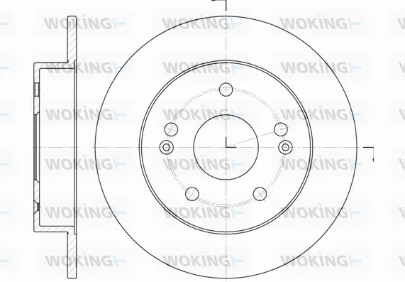 D61981.00 WOKING Тормозной диск (фото 1)