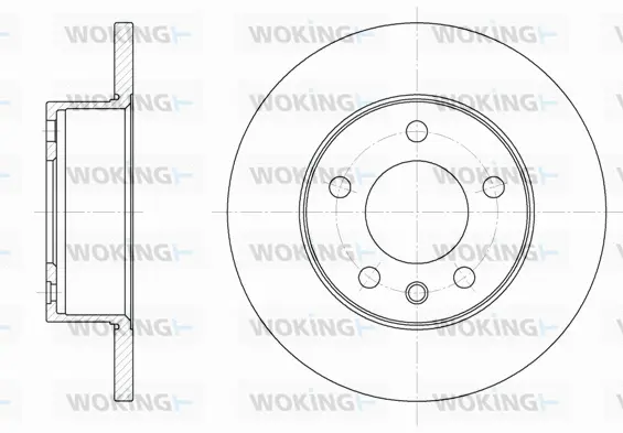 D6201.00 WOKING Тормозной диск (фото 1)