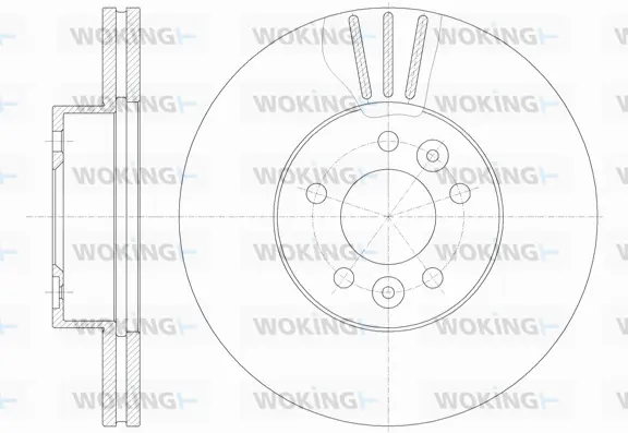 D62014.10 WOKING Тормозной диск (фото 1)