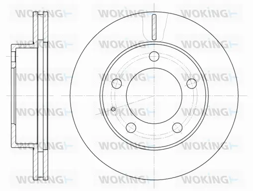 D6203.10 WOKING Тормозной диск (фото 1)