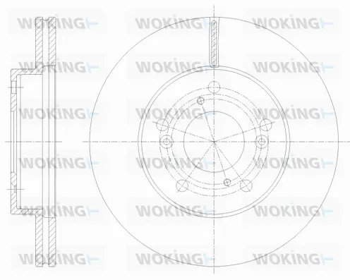 D62061.10 WOKING Тормозной диск (фото 1)