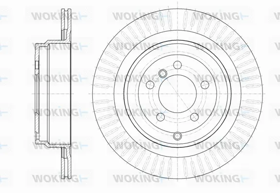D62064.10 WOKING Тормозной диск (фото 1)