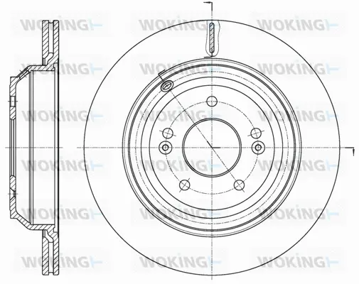 D62068.10 WOKING Тормозной диск (фото 1)