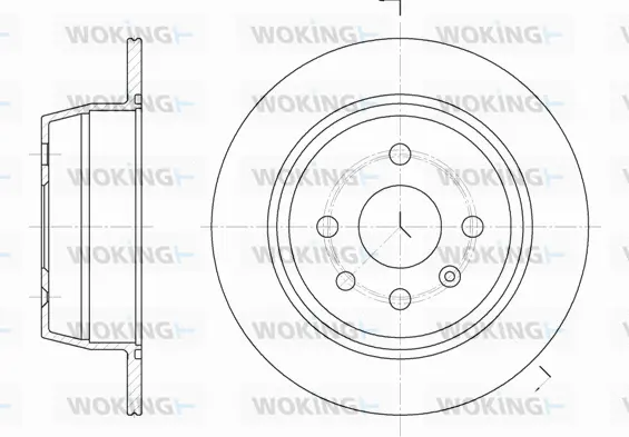 D6207.00 WOKING Тормозной диск (фото 1)