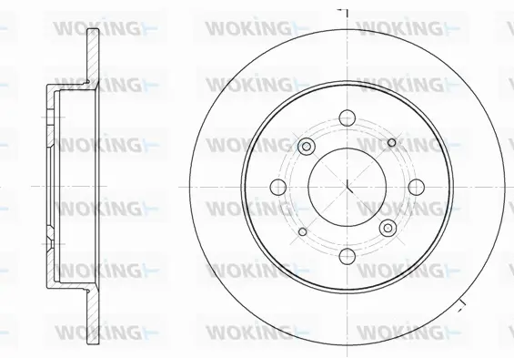 D6208.00 WOKING Тормозной диск (фото 1)