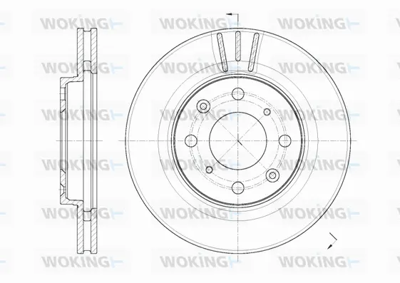 D62086.10 WOKING Тормозной диск (фото 1)