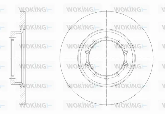 D62094.00 WOKING Тормозной диск (фото 1)