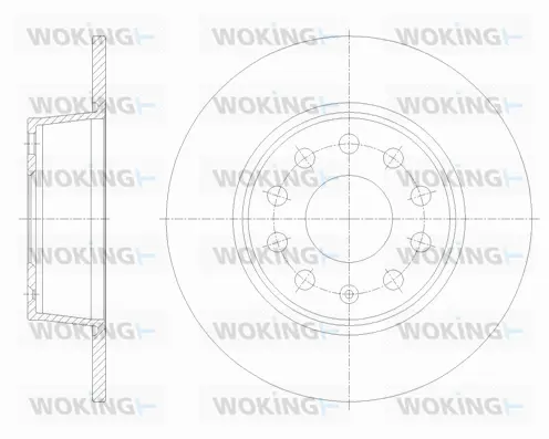 D62098.00 WOKING Тормозной диск (фото 1)