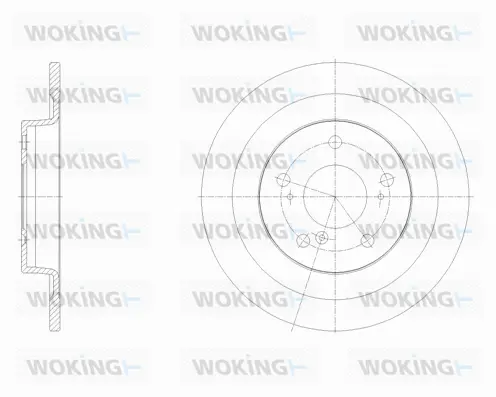 D62100.00 WOKING Тормозной диск (фото 1)