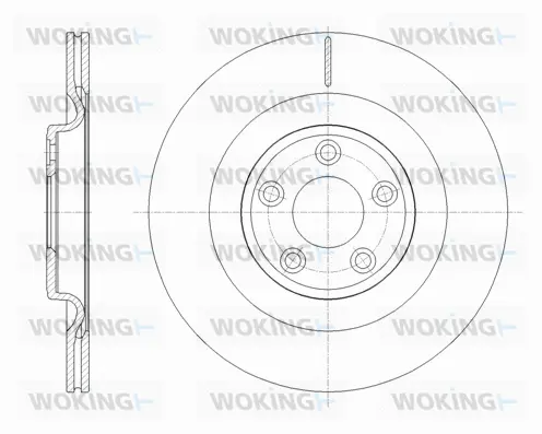 D62111.10 WOKING Тормозной диск (фото 1)