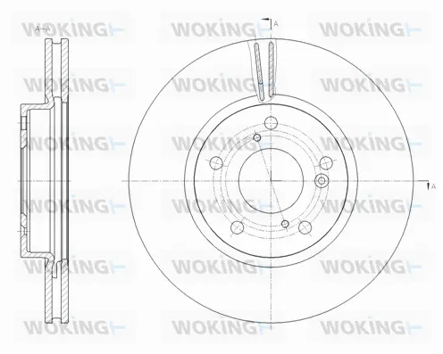 D62112.10 WOKING Тормозной диск (фото 1)