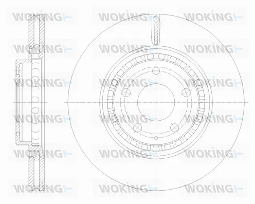 D62116.10 WOKING Тормозной диск (фото 1)