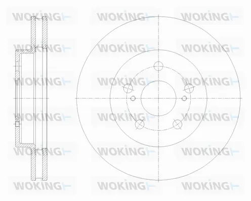 D62125.10 WOKING Тормозной диск (фото 1)