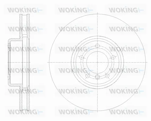 D62126.10 WOKING Тормозной диск (фото 1)
