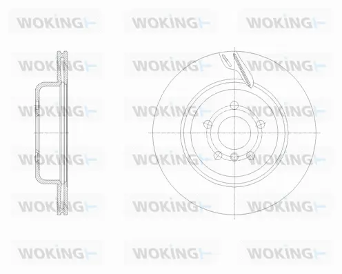 D62128.11 WOKING Тормозной диск (фото 1)