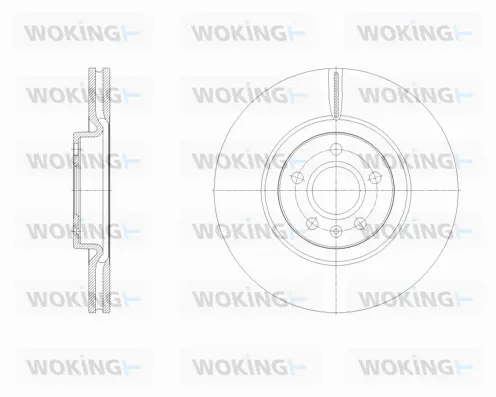 D62129.10 WOKING Тормозной диск (фото 1)