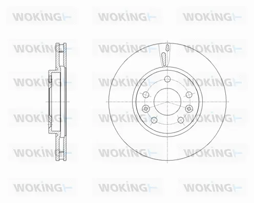 D62130.10 WOKING Тормозной диск (фото 1)