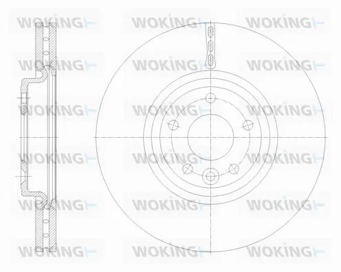 D62132.10 WOKING Тормозной диск (фото 1)