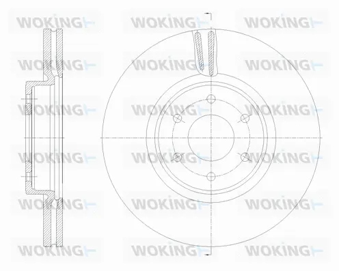 D62136.10 WOKING Тормозной диск (фото 1)
