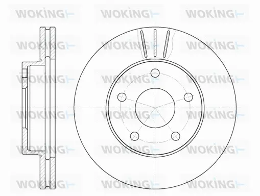 D6214.10 WOKING Тормозной диск (фото 1)