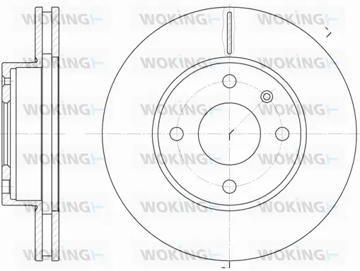 D6215.10 WOKING Тормозной диск (фото 1)