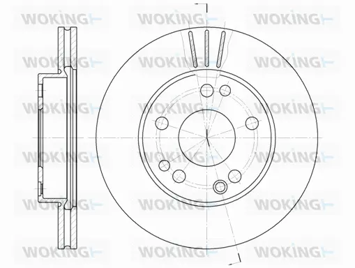 D6228.10 WOKING Тормозной диск (фото 1)