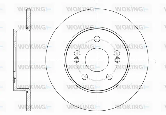 D6239.01 WOKING Тормозной диск (фото 1)