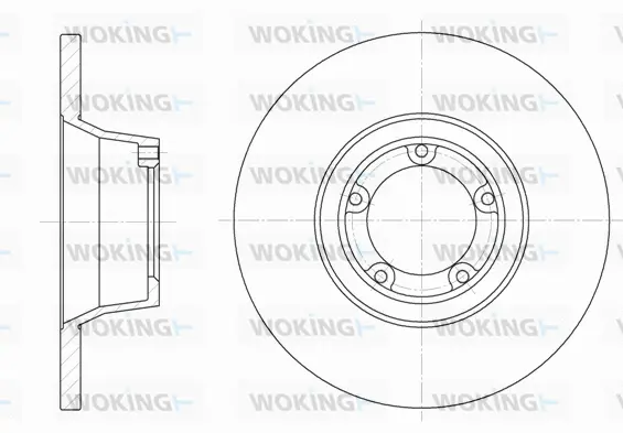 D6253.00 WOKING Тормозной диск (фото 1)