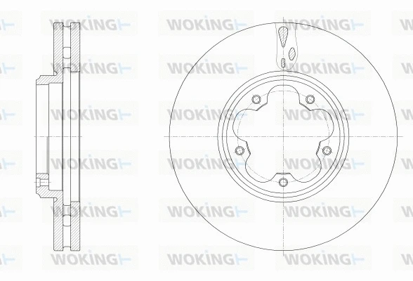 D62547.10 WOKING Тормозной диск (фото 1)