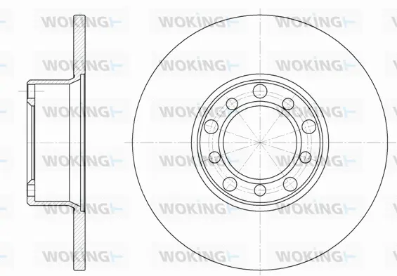 D6272.00 WOKING Тормозной диск (фото 1)