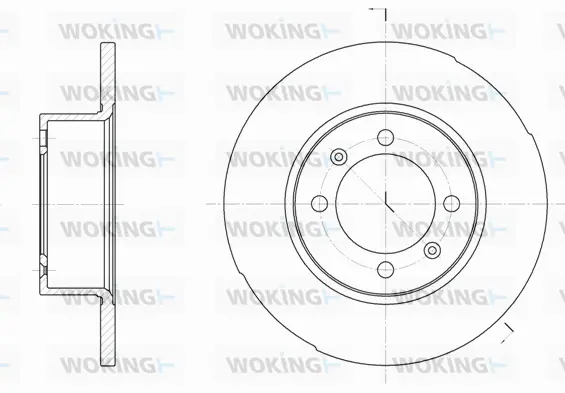 D6286.00 WOKING Тормозной диск (фото 1)